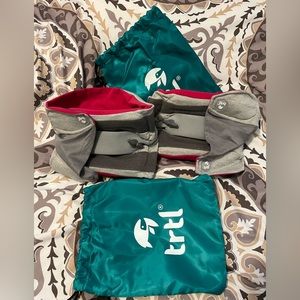 Two TRTL travel pillows! Comes with travel bags! Used once!